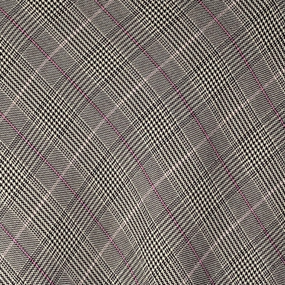 Vintage Academia Brown Plaid Midaxi Skirt Embroidered Autumnal Preppy - 14 - Picture 10 of 12